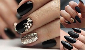 Czarny manicure - aż 25 eleganckich i stylowych zdobień!