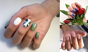Wiosenny manicure dla krótkich paznokci - 25 najlepszych stylizacji