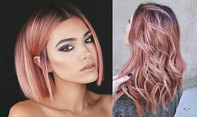 Rose gold - modne kolory włosów na sezon wiosna/lato 2020