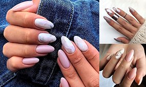 Marmurkowy manicure powraca - 20 propozycji w różnych wariantach kolorystycznych