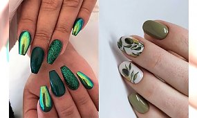 Zielony manicure - 23 pomysły na paznokcie w różnych odcieniach zieleni