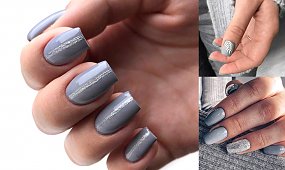 Szary manicure - 18 najpiękniejszych stylizacji ze świata manicure