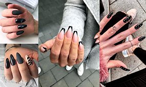 Czarny manicure - 21 fantastycznych stylizacji paznokci