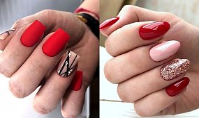 19 pomysłów na czerwony manicure - galeria stylowych zdobień