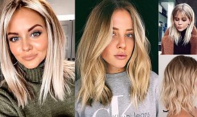 Modne fryzury średnie - 20 nowoczesnych cięć dla blondynek