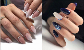 Paznokcie hybrydowe w stylu glamour