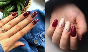 Bordowy manicure - 21 stylowych i subtelnych zdobień