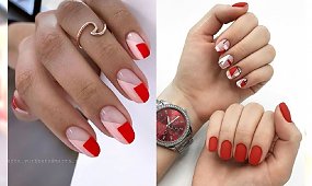 Czerwone paznokcie - 20 pomysłów na czerwony manicure w różnych wydaniach