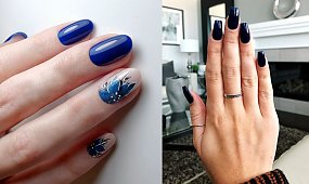 Granatowy manicure - 20 ślicznych stylizacji