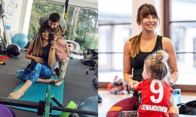 Klara Lewandowska szaleje na siłowni pod okiem mamy. Kondycji możemy jej tylko pozazdrościć...