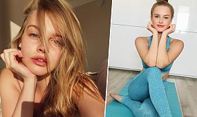 Karolina Pisarek w skąpym kostiumie kąpielowym pręży się w rozkroku na trawie. Fani zachwyceni: "Ideał"