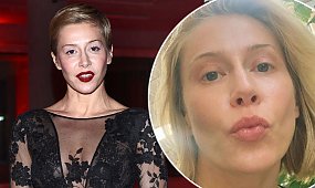 Kasia Warnke pokazuje ciało po ciąży w kostiumie. Internautka o jej piersiach: "Niewiele tam"