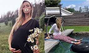 Żona Michała Żebrowskiego pokazała się w bikini w 9 miesiącu ciąży" Matko bosko, jak Ci nie wstyd.." - piszą fani