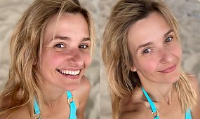 Joanna Koroniewska pozuje w bikini. Internauta wyzwał ją od "deski". Odpowiedziała!