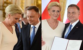 Agata Kornhasuer-Duda znów cała w bieli. Ten fason nie jest odpowiedni dla każdego