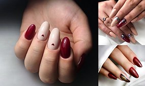 Bordowy manicure - 21 przepięknych stylizacji paznokci