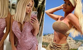 Iza z "Królowych Życia" w srebrnym bikini pręży się na łódce. Ma ciało nastolatki!