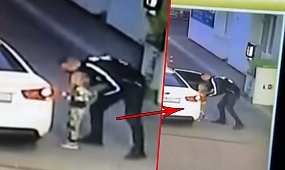 Szokujące nagranie ze stacji benzynowej: mężczyzna porwał małą dziewczynkę. Policja zaczęła poszukiwania