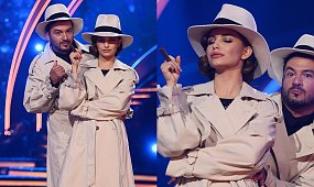 Taniec z Gwiazdami: Julia Wieniawa wyszła w trenczu, ale później go zrzuciła! Było gorąco!