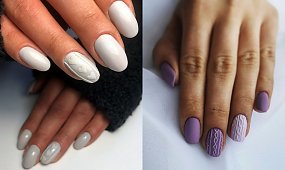 Sweterkowy manicure - kilkanaście stylowych zdobień na sezon jesień/zima