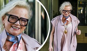 Katarzyna Figura zachwyciła w butach-kopytach i pudrowym różu. Tak stylowo już dawno nie było