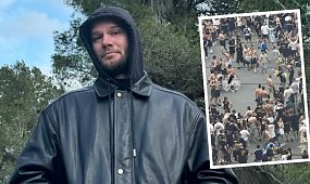 Dantejskie sceny na koncercie rapera zza wschodniej granicy w Warszawie. W tłumie powiewały band*rowskie flagi [wideo]