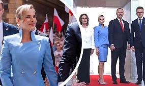 Marta Nawrocka ma tatuaż w newralgicznym miejscu. Na zaprzysiężeniu Karola nie dało się go ukryć