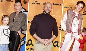 Gwiazdy z dziećmi na premierze. Fani miażdżą polską aktorkę za to, co zrobiła niemowlakowi na ściance [galeria]