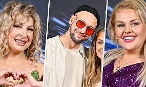 Tłum gwiazd na finale "Disco Star". Odważna mini, kiecka niewybaczająca błędów i... piękność u boku [dużo zdjęć]