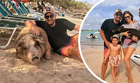 Agustin Egurrola pochwalił się rodzinną fotką z Bahamów. 17-letnia Carmen skradła show. Niedaleko pada jabłko od jabłoni? [zdjęcie]