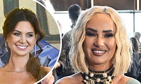 Rozgogolone celebrytki promują "Królową przetrwania": Rutkowski z pękającym dekoltem, a Macudzińska ze sterczącymi atutami