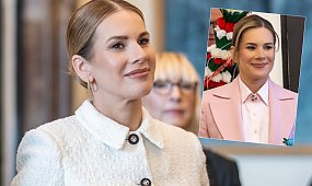 Marta Nawrocka niczym różowa landryneczka. Internauci nie gryzą się w język: "Szczęka opada" [zdjęcia]