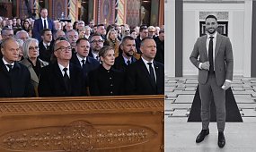 Niewiarygodne sceny na pogrzebie Łukasza Litewki. Tusk i Nawrocki zrobili to na oczach wszystkich [wideo]