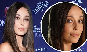 Izabella Krzan przepasała biust szarym paskiem i świeci golizną na gali TVN. Fani: "Wygląda jak bogini!" [zdjęcia]