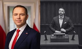 Karol Nawrocki na pogrzebie Łukasza Litewki. Internauci wytykają mu jeden gest: "Szczyt hipokryzji"