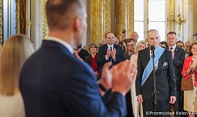 Andrzej Poczobut odebrał Order Orła Białego. Po tych słowach o AK na Zamku Królewskim zapadła cisza
