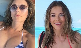 61-letnia Elizabeth Hurley wypięła kobiecość w mikroskopijnym bikini. Internauci przecierają oczy z niedowierzania [dużo zdjęć]