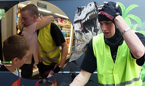 Rodzice chorego Maksa zaskoczyli Łatwoganga. Chory chłopiec rzucił się w ramiona swojego bohatera