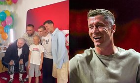 Wzruszające spotkanie Mai z Robertem Lewandowskim. Bedoes i Łatwogang zrobili niespodziankę [wideo]