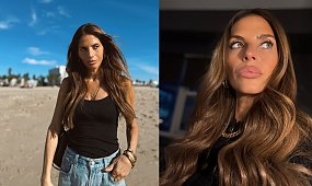 Frywolna Weronika Rosati hasa po plaży w ultra kusym bikini. Fani nie dowierzają: "Petarda!" [wideo]