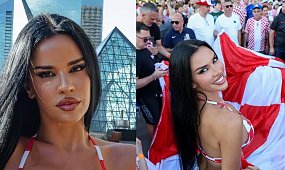 Ivana Knoll rozgogolona na meczu. Jeden element jej stroju zaskakuje, internauci nie gryzą się w język [zdjęcia]
