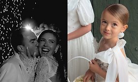Mąż Klaudii Halejcio czekał przy ołtarzu, gdy nagle usłyszał ten głos. Ten moment ślubu odbiera mowę [wideo]
