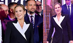 Marta Nawrocka odpaliła modową petardę. W lampasach skradła całe show