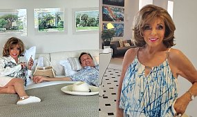93-letnia Joan Collins pręży ciało u boku młodszego o 32 lata męża. Fani nie mają złudzeń: "Wygląda na 50-tkę" [zdjęcie]