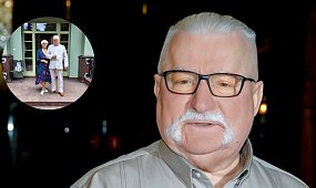 Lech Wałęsa pokazał się z żoną. 77-letnia Danuta zachwyciła klasą: "Sama elegancja" [zdjęcie]
