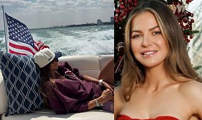 Anna Lewandowska wypięła się w mikroskopijnych kolarkach na tle Chicago. Fani już ją nazwali: "Miss USA" [zdjęcia]