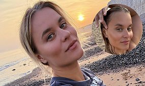 Anna Senkara w mikroskopijnych majtkach na plaży! Rozgogolona gwiazda TVN bez wstydu pręży wymuskane ciało [zdjęcia]