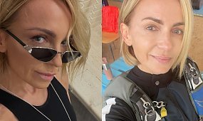 Anna Wyszkoni w wyciętym body pręży się na tle prysznica. Fani drwią: "Dobrze, że jest napisane imię i nazwisko" [zdjęcia]