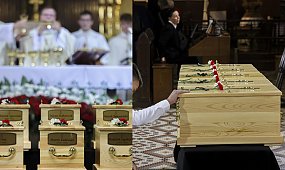 Dziesięć małych trumienek obok siebie. Przejmujący pogrzeb w łódzkim kościele