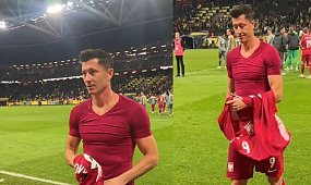 Robert Lewandowski przeskoczył barierki i podszedł do dziecka. Później zrobił coś, od czego serce rośnie [wideo]